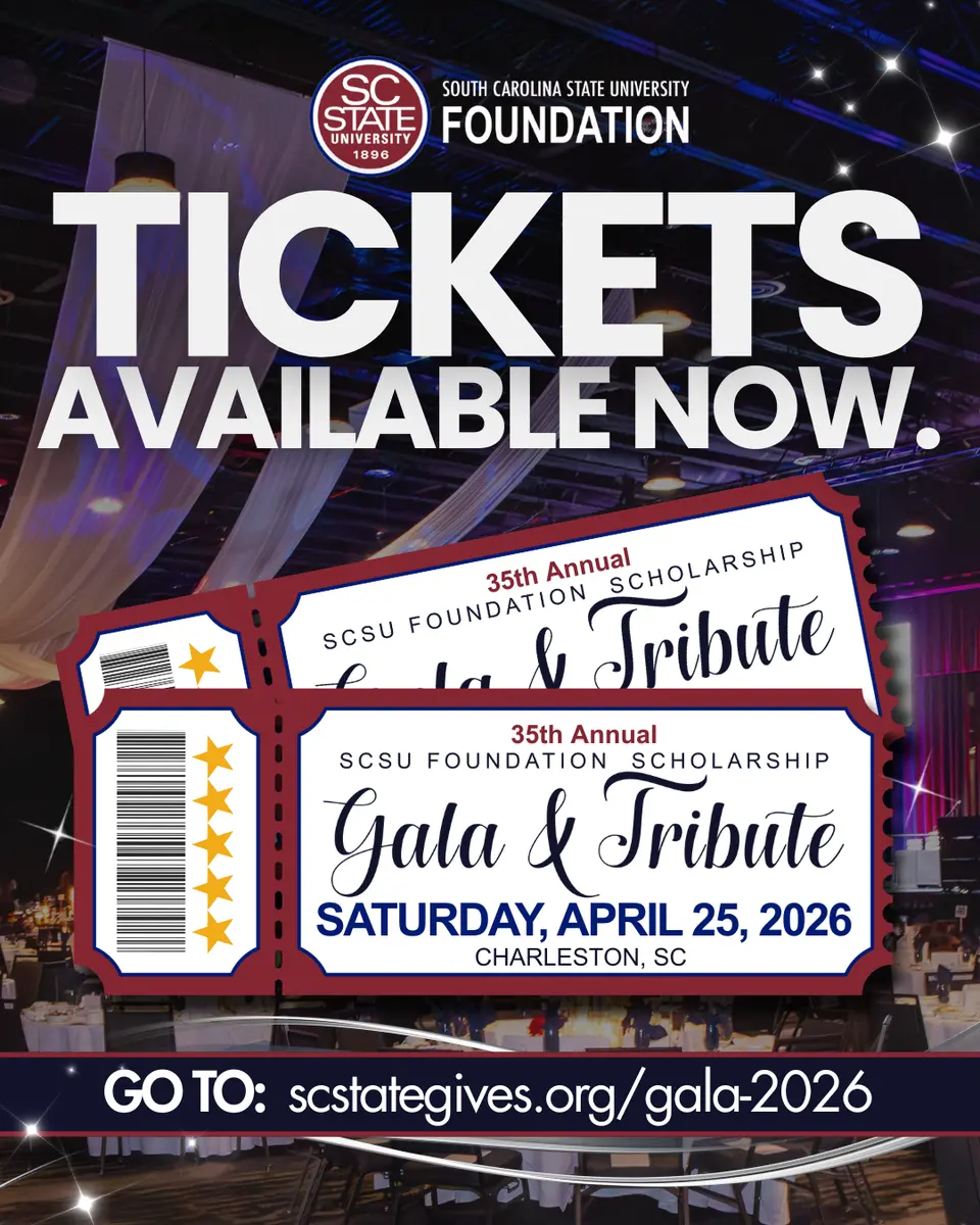 Tickets Available Now SCSU Foundation Gala social media graphic